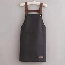 Adjustable Stain‑Resistant Apron Lightweight Practical Work Apron For Home Cooking Barista Coffee Shop Baking Restaurant Kitchen Supplies - Black - View 1