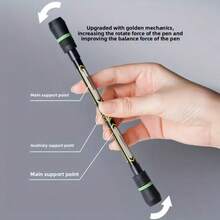 3pcs (Random Color) Cool Rotating Pens, Flexible Hand Training, Anti-Drop Anti-Slip With Writing Function - Balance Rotating Pencils/0.5mm Lead - Rectangle - View 8