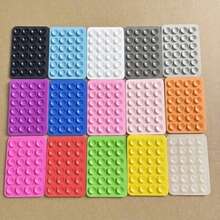 20 buah Stiker Silikon Perekat Bentuk Cangkir Hisap Warna Acak, Dudukan Ponsel Portabel Anti Selip yang Dapat Dilepas, Perekat Cangkir Hisap Ponsel Universal Bentuk Persegi, Silikon Anti Selip Super Kuat, Cocok untuk Selfie dan Video - MultiWarna - View 4