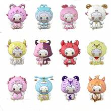 6pcs 85cm 12 Zodiac Cartoon Foil Balloons, Suitable For Birthday Party Decoration Balloons (No String, Randomly Sent) - View 6