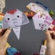 1 Set Handmade Origami Colorful Paper Set, Creative DIY Fun Origami Book, Develop Thinking Ability And Hand-Eye Coordination, Best Gift For Friends And Besties - Multicolor - View 7