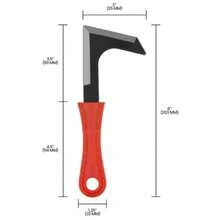 K111 Crack Weeder, Driveway, Side-Walk Weeding Tool, Carbon Steel, L-Shape Blade - Orange - View 7