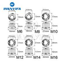 Wanyifa 6Pcs Titanium Alloy M6/M8/M10/M12/M14/M16 Fancy Nuts Motorcycle Upgrade Replacement Accessories - A - View 2