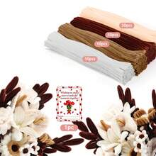 Kit Buket DIY Batang Chenille Aneka Warna 201/212pcs, Bahan Kerajinan Tangan Batang Chenille Lembut dan Mewah, 200pcs Batang Chenille Campuran Warna, Batang Bunga, Pita Bunga, Panduan Langkah demi Langkah dan Video Tutorial, Kit Kerajinan Tangan Bunga untuk Pemula - 201 buah - View 16