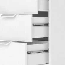 Yitahome Vanity Desk With 11 Drawers & Glass Top, LED Mirror And Stool, Dimmable Dressing Table With Large Mirror For Bedroom - White - View 9
