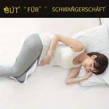 Kniekissen aus Memory-Schaum, stützend und atmungsaktiv, zwischen den Beinen, Kniestütze aus Memory-Schaum für Seitenschläfer, sorgt für Kniefreiheit für die richtige Ausrichtung, ideal für Komfort während der Schwangerschaft und Schwangerschaft - Grau - Übersicht 5