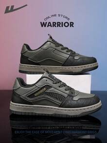 Warrior Men's Board ShoesSpring And SummerComfortable Modest Style Casual Yet Sleek Sneakers Applicable Throughout The Year Wear-Resisting All-Day Wear Training Sneakers Running Shoes - Dark Military Green/black - View 8