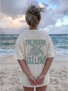Women T-Shirts - 白色 - 查看 4