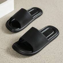 Pantofole casual e comode da casa per ragazze, adatte per bagno, piscina, spiaggia, uso interno ed esterno - nero - Visualizzare 6