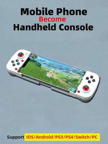 1个可扩展手机游戏手柄，兼容苹果/安卓/PC/Switch/PS3/4，外置式，适用于模拟器等手机游戏，无线手持游戏，例如《王者荣耀》等。 - 彩色 - 查看 17