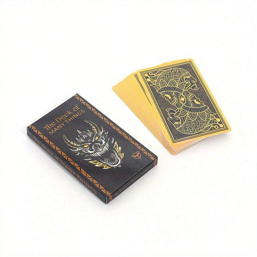 The Deck Of Many Things Tarot Card Fortune Telling Game Card Party Game - Black - View 1