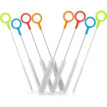 4pcs Heavy Duty Cleaning Brush Set, Extra Long Straw Cleaning Brush, Suitable For Metal And Plastic Reusable Straws, Stiff Bristles, Durable, Cleans Small Gaps, Straws, Cups, Water Bottles, Baby Bottles, Keyboard Gaps, Household Cleaning Tool - Multicolor - View 5