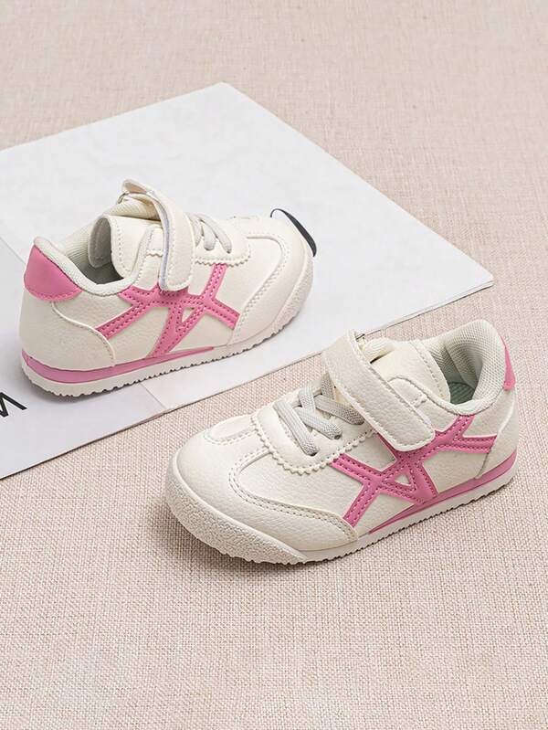 1 Pasang Sepatu Sneakers Kasual Minimalis Modis untuk Perjalanan Sehari-hari Anak-Anak, Sol Lembut dan Nyaman untuk Berjalan bagi Balita dan Bayi