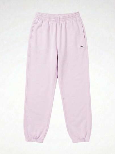 Reebok Jogger Studio Style para Mujer Lila Cintura Elástica Ajuste Regular Bolsillos Puños Deportivos Casual Cómodo Entrenamiento Diario