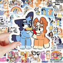 103pcs/Set Cute Bluey Stickers, Water Cup Stickers, Notebook Stickers, DIY Handmade Stickers,Stickers For Boys,Notebook Anime,Scrapbook>Stickers - Multicolor - View 2
