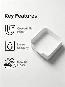 2Pcs/1set Washing Machine Drain Tray, Laundry Room Essentials Floor Protection Pan Water Overflow Prevention, Durable Home Organization Storage Solution Accessory For Laundry Area Cleaning Supplies. Kitchen Bathroom Accessories - Multicolor - View 6