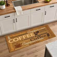 1pc Vintage Coffee English Text Pattern Diatomaceous Earth Kitchen Drain Mat, Quick-Drying Non-Slip Coffee Machine Mat And Dish Drying Pad, Suitable For Kitchen Countertop And Holiday Home Decor - Multicolor - View 10