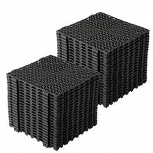 Techigher 50 Pack Interlocking PVC Floor Tiles 30x30cm, Non-Slip Drainage Tiles With Click System, Waterproof Modular Decking Tiles For Garage, Patio, Pool, Garden, Balcony - Multicolor - View 9