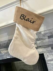 Customized Christmas Stockings, Personalized Christmas Stockings, Custom Fireplace Decor Gift Stockings, Family Christmas Stockings, Holiday Stockings - Multicolor - View 5
