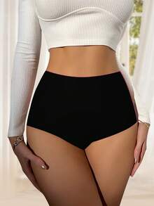 MIOTAN 1pc Women's Triangle Panties Period Underwear, Moisture-Wicking, Sweat-Proof, Breathable Mesh - Black - View 5