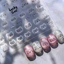 Full Wrap Nail Stickers - Apricot - View 2