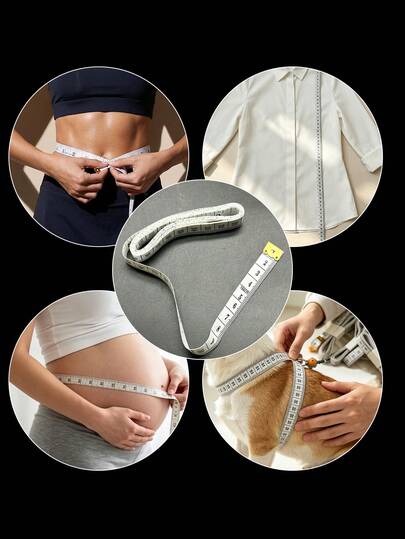 1.4cm*1.5m White Dual-Scale Soft Tape Measure, Double-Sided Marked In Centimeters And Inches, Tailoring And Clothing Measurement. Suitable For Garment Making, Embroidery, Crochet Knitting, Essential Measuring Tool For Clothing Professionals, Students And Fabric DIY Crafts