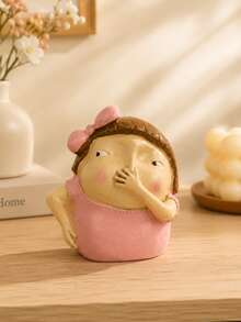 Funny Couple Decor, Resin Material Silent Gesture Statue, Humorous Expression, Modern Style Shelf Decoration, Suitable For Coffee Table, Fireplace Mantel, Bookshelf, Home Office, Bedroom, Living Room, Entryway, Unique Couple Gift - Multiple Styles - View 3