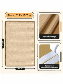1pc Durable Sisal Rope Cat Scratching Post - Multi-Layer Climbing And Scratching Pad With Hidden Adhesive, Clean Design, Protects Sofa, Only Includes Replacement Pad (No Climbing Frame), Cat Scratching Post, Pet Furniture, Minimalist Pet Accessory, Cat Furniture, Suitable For Multi-Cat Households, For Pet Lovers - 20 X 40 - View 8