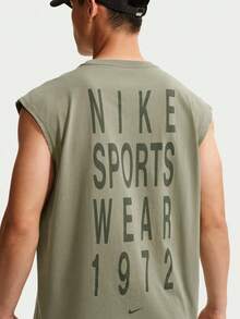 Nike 男款 AS M NSW TEE LSE SLVLS WASH 運動休閒背心 IM3820-328 - 綠色 - 查看 4