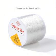 1 Roll Transparent Strong Elastic Cord DIY Beading String Handmade Jewelry Making Material Necklace Bracelet Universal Elastic Rope - A - View 13