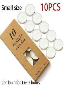 10-100pcs Small Smokeless Tea Light Candles, Romantic Mini Candles For Wax Warmer, Odorless, Birthday Party, Outdoor Wedding, Indoor Dinner Atmosphere - Multicolor - View 8