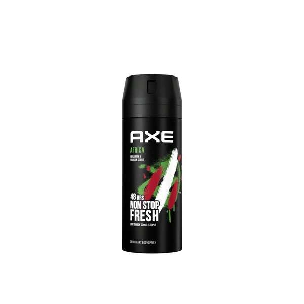 Axe Africa Desodorizante 48h Non Stop Fresh 150ml - Fragancia, Spray Corporal