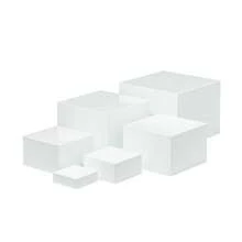 3 Sets 6pcs Stackable Acrylic Dessert Display Stands, White Rectangular Dessert Boxes, Multiple Sizes, Suitable For Party, Buffet, Wedding Decor, Bridal Shower, Baby Shower, Birthday Party, Gathering Dessert Display, And Christmas And Holiday Party Decor. - White Square - View 13