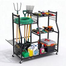 Storage Island & Carts - Matte Black - View 5