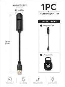 White & Colorful Ghost Face Mood Light, USB Plug-In Lamp For Halloween Room Decor - Black - View 16