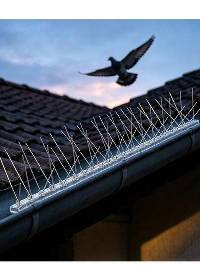 Bird Spikes Bird Deterrents Spikes For Outside To Keep Birds Away Outdoor 10M 20pcs 50 Cm
