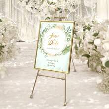 2-Pack Lightweight, Portable Wedding Sign Easel With Adjustable Hooks, Versatile Picture Frame Holder For Wedding, Bridal Shower, Engagement & Table Decor - 2pcs - 查看 3