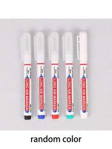 5pcs/10pcs Long Tip Markers - Waterproof, No Bleeding, Suitable For Woodworking, Construction, DIY Crafts - Medium Tip, Suitable For Wood, Plastic, Glass, Metal, Synthetic Leather, Construction Tools And Other Surfaces, Fashionable Pen Design Waterproof Ink, Woodworking Tools, Random Color And Style Packaging - one-size - View 9