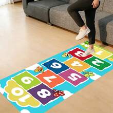 1 buah Taplak Meja Tema Hopscotch, Ukuran 80 X 120/160cm, Dicetak dengan Angka Warna-warni dan Pola Burung, Dapat Digunakan Kembali dan Dicuci, Cocok untuk Rumah, Ruang Tamu, Kamar Tidur, Ruang Bermain, Pesta dan Perayaan - Beraneka warna - View 2