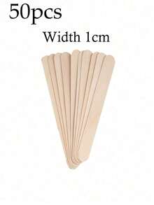 200pcs Natural Wooden Hair Removal Spatulas-Precision Tools For Hair Removal On The Eyebrows And Various Parts Of The Body. Serving As Both An Applicator And A Spreader, They Are Suitable For Use In Spas And At Home-A Summer Hair Removal Essential. - Multicolor - View 10