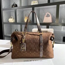 Vintage Embossed Large Capacity Tote Bag 2025 Autumn/Winter New High Quality Travel Bag - Brown - View 3
