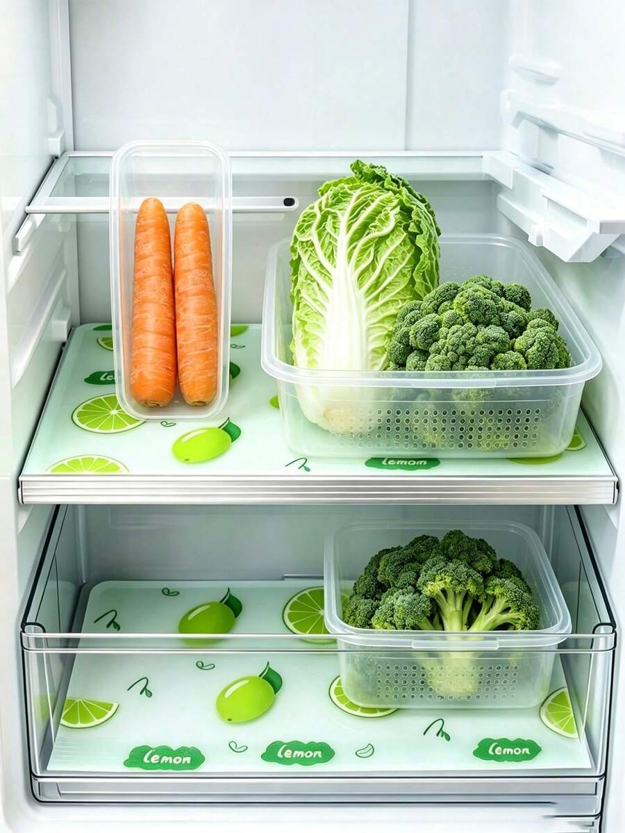 High-Quality Thick Refrigerator Mat - Washable And Reusable. Made Of Outdoor-Grade Material With Innovative Pattern. Suitable For Refrigerator And Kitchen Decor. Kitchen Essentials, Kitchen Tools, Kitchen Supplies, Kitchen Accessories, Summer Supplies