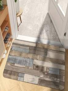 1 Bohemian Style Patterned Kitchen Floor Mat - Rectangular Floor Mat, 100% Polyester Fiber, Perfect For Kitchen, Bedroom, Living Room, And Bathroom Decoration - Multicolor - View 5