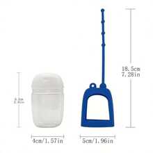 1PC[Refillable Squeeze Bottle]Portable Small Hand Sanitizer Bottle With Silicone Sleeve, Keychain And Star Pendant, Leak-Proof Design, Reusable For Soap, Lotion And More, Travel Size Hand Wash Bottle, With Colorful Silicone Sleeve And Keychain, Suitable For Office, Gym, Travel And School - Multicolor - View 8