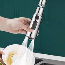 360° Universal Rotating Faucet Extender Aerator, Flexible Waist Design Anti-Splash Faucet Nozzle, 3 Modes Kitchen Sink Sprayer - Multicolor - View 9