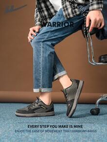 Warrior Men's Board ShoesSpring And SummerComfortable Modest Style Casual Yet Sleek Sneakers Applicable Throughout The Year Wear-Resisting All-Day Wear Training Sneakers Running Shoes - Dark Military Green/black - View 3