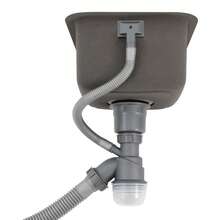 YUNRUX Kitchen Sink With Faucet, Modern Sink, Single-Bowl Sink - 黑色 - 查看 4