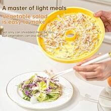 MiAoLi Rotary Chicken Shredder Tool Twist Large Pro Chicken Breast Shredder Visible Meat Shredder Machine With Strong Base Anti-Slip Strip & Ergonomic Handle High Quality Kitchen Meat Slicer For Pork/Beef/Chicken, Small Vegetables And Making Pet Food - Red - View 9