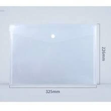 10/20Pcs Thickened Transparent Plastic Snap Button File Folder, Waterproof Reusable A4/A5 Document Envelope Bags, Back To School Stationery For Student Teacher Office Worker Lawyer Home Library Business Use - Transparent - View 9