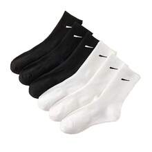 20 Paar Socken, elastische Sport-Waden-Socken, gestreiftes Haken-Design, ganzjährig, Schulanfang, atmungsaktiv, Schullauf, Schwarz und Grau - Verschiedenfarbig - Übersicht 3